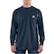 Carhartt Flame Resistant Force Loose Fit Midweight Long-Sleeve Pocket T-Shirt, Dark Navy, Medium, REG 100235-410MREG - alternate 1